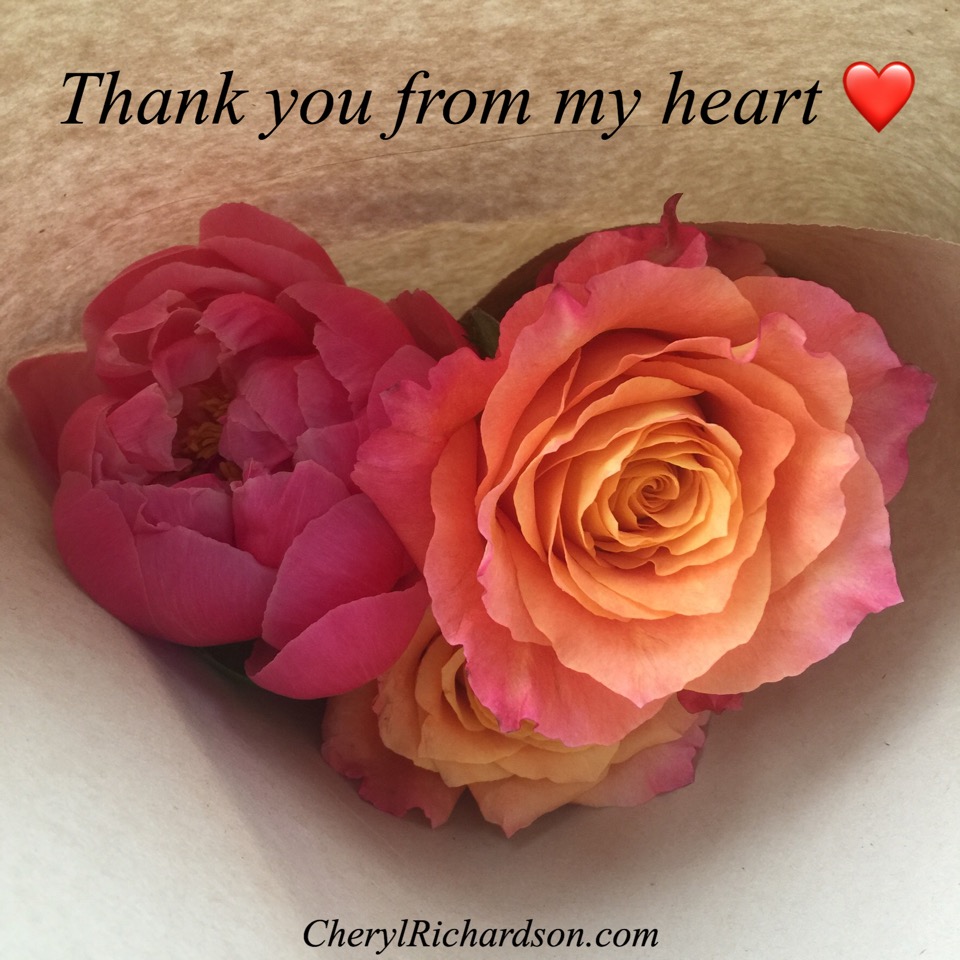 Thank you from my heart